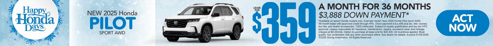 2025 Honda Pilot Sport AWD | Mt. Kisco Honda