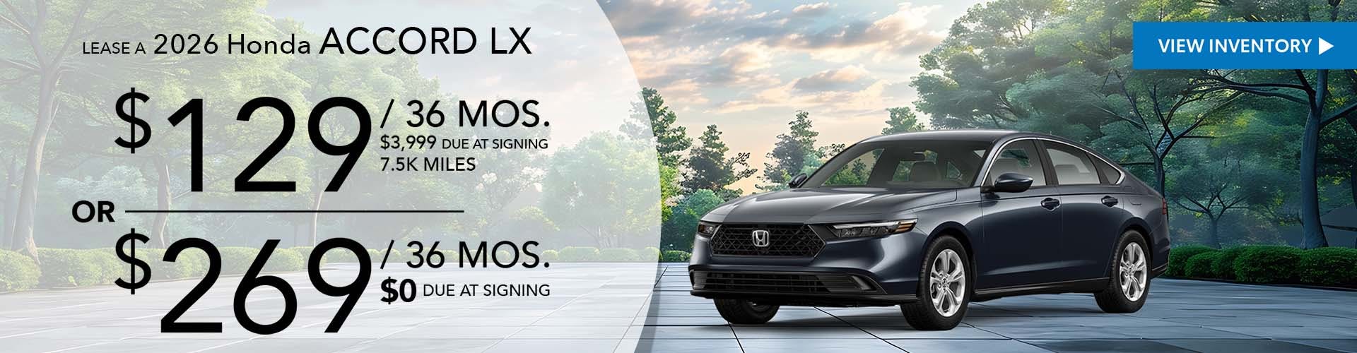 2026 HONDA ACCORD LX