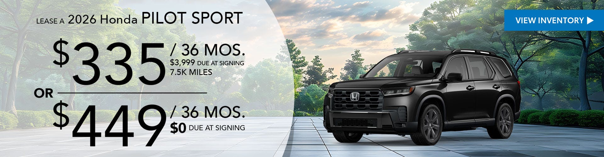 2026 HONDA PILOT SPORT