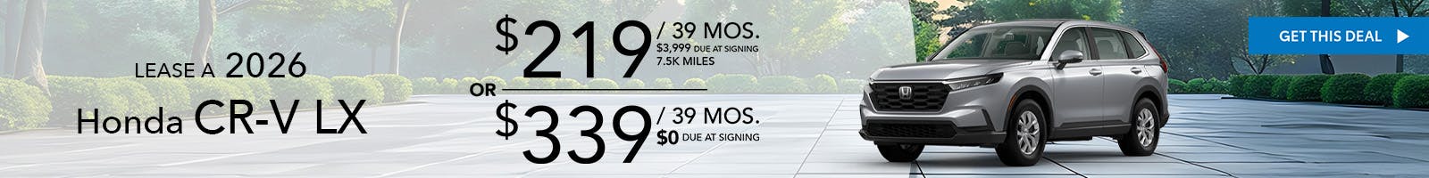 2026 HONDA CRV LX