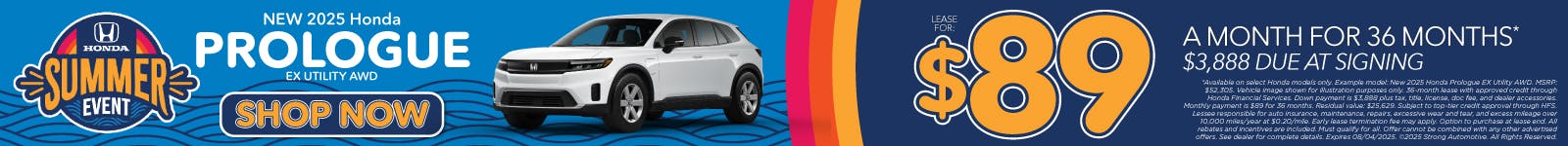 SAM – JUL – Prologue | Mt. Kisco Honda