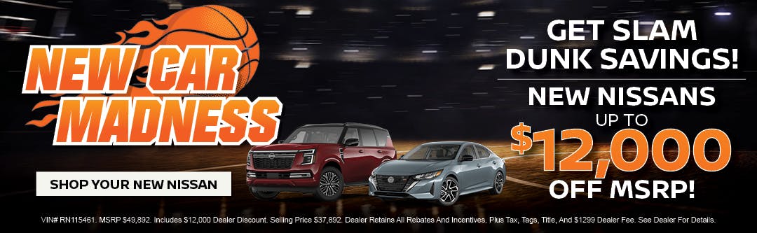 New Nissans $12,000 Off