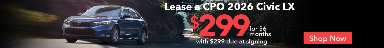 Lease a CPO Civic | Open Road Honda