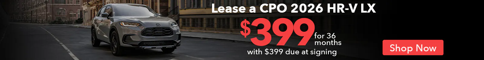 Lease a CPO HR-V | Open Road Honda