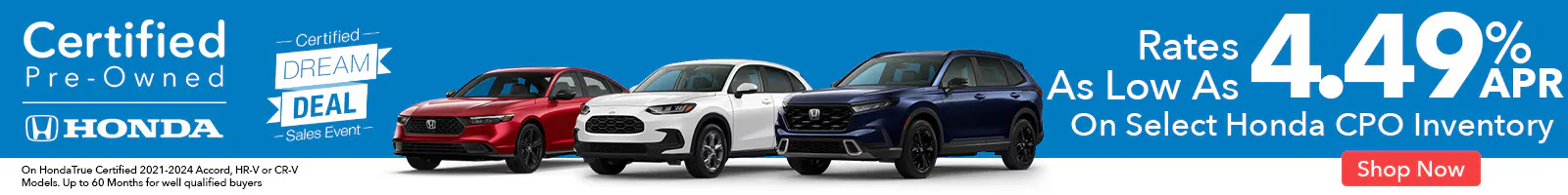 Honda Dream Deal CPO Sales Event | Open Road Honda