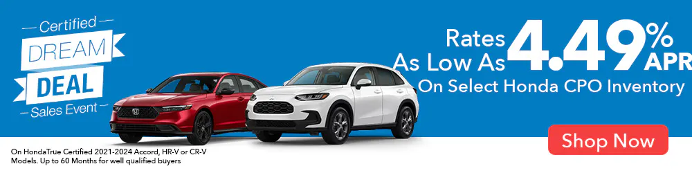 Honda Dream Deal CPO Sales Event | Open Road Honda