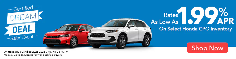 Honda Dream Deal CPO Sales Event | Open Road Honda
