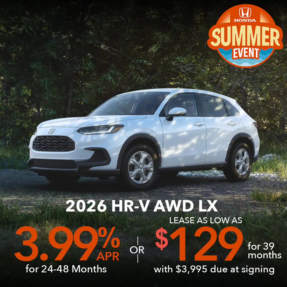 Lease 2026 HR-V AWD LX For $129 | Open Road Honda