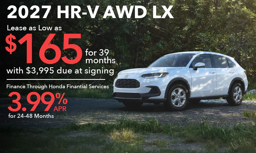 Lease 2026 HR-V AWD LX For $165 | Open Road Honda