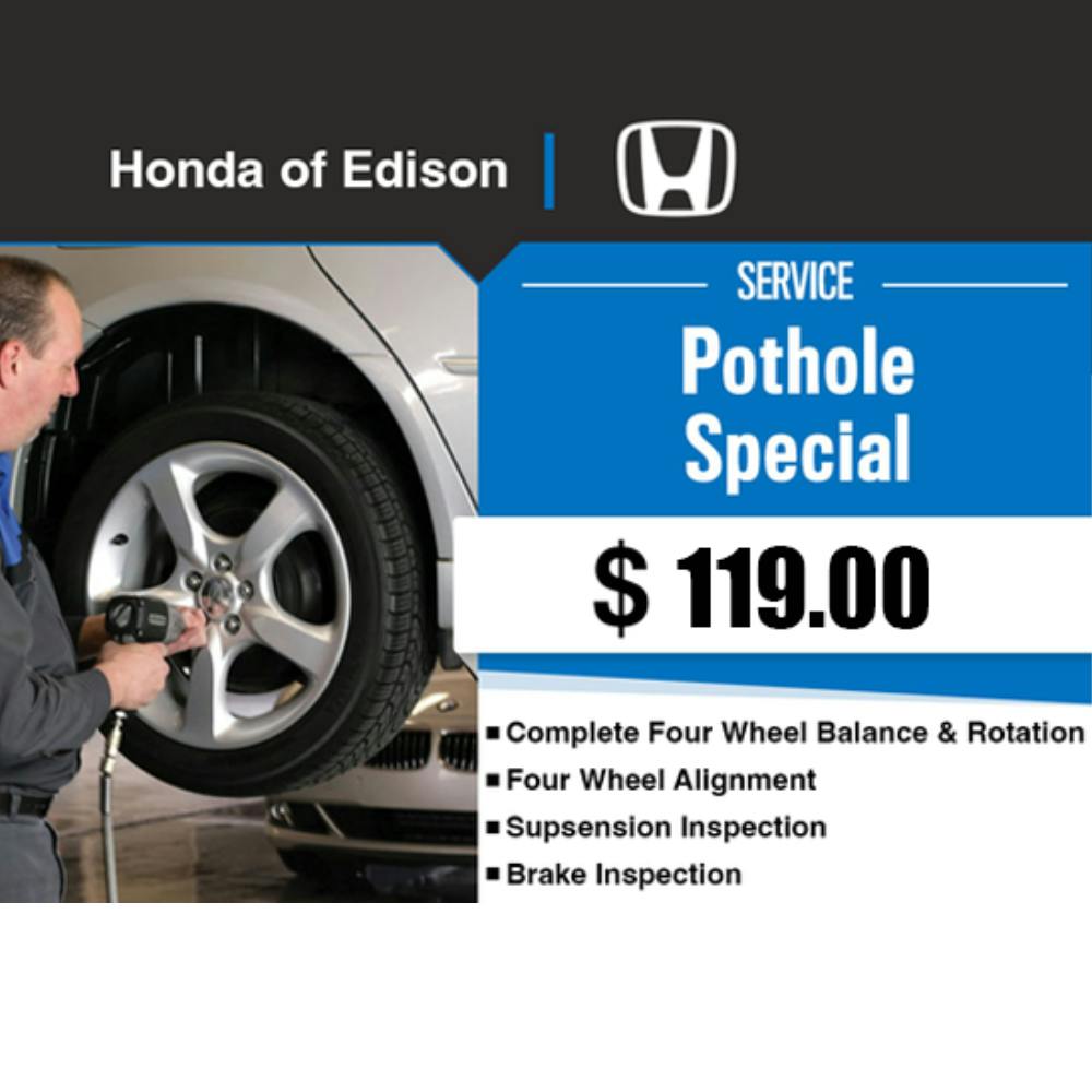 Pot Hole Special Wheel Alignment | Open Road Honda