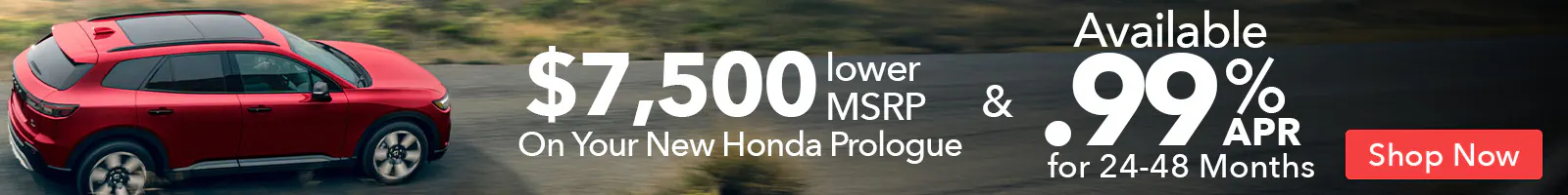 Finance the Honda Prologue