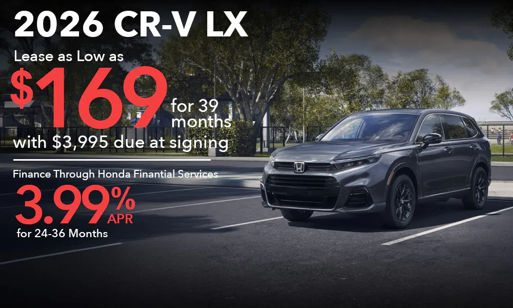 Lease 2026 Honda CR-V LX For $169 | Open Road Honda