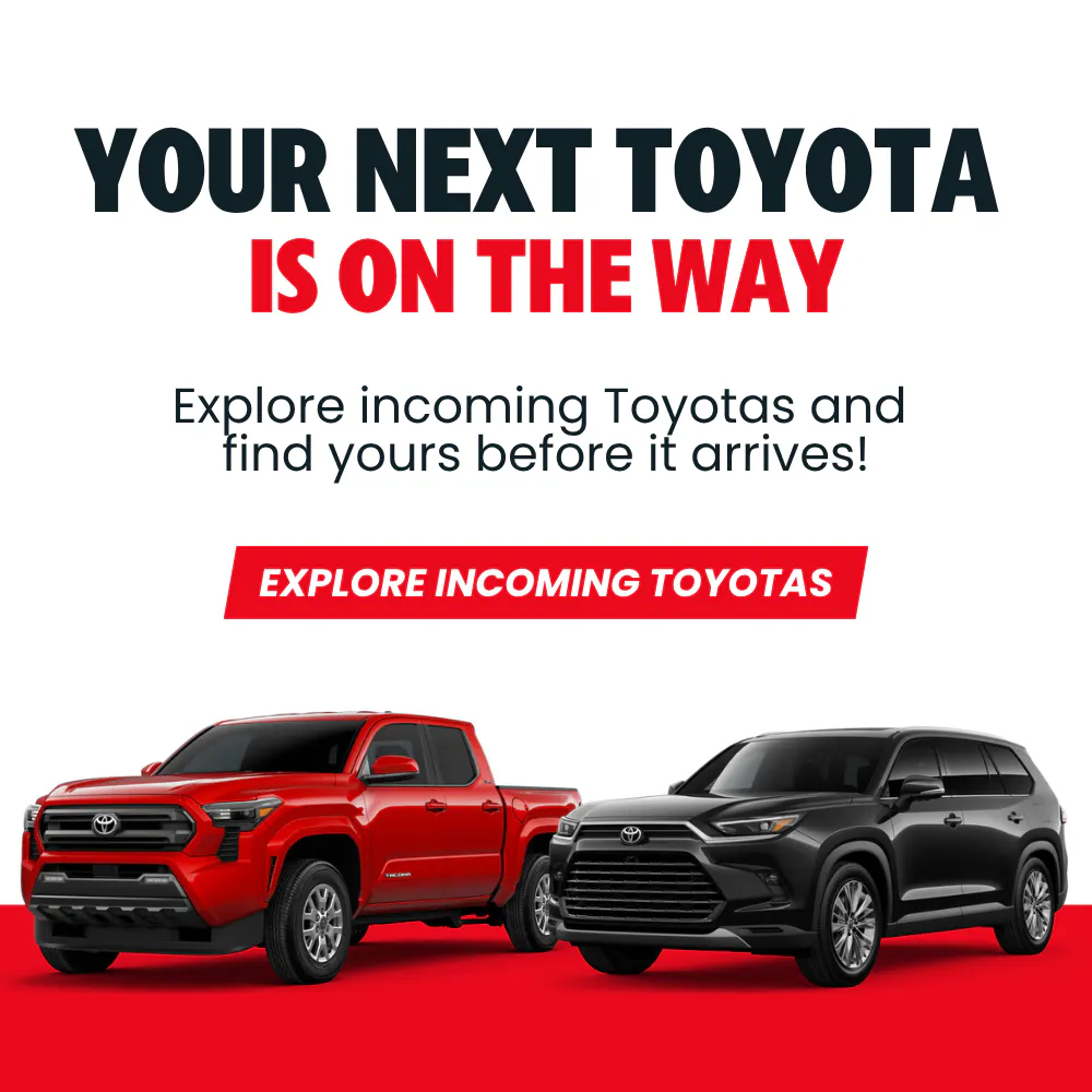 Incoming Toyota Inventory