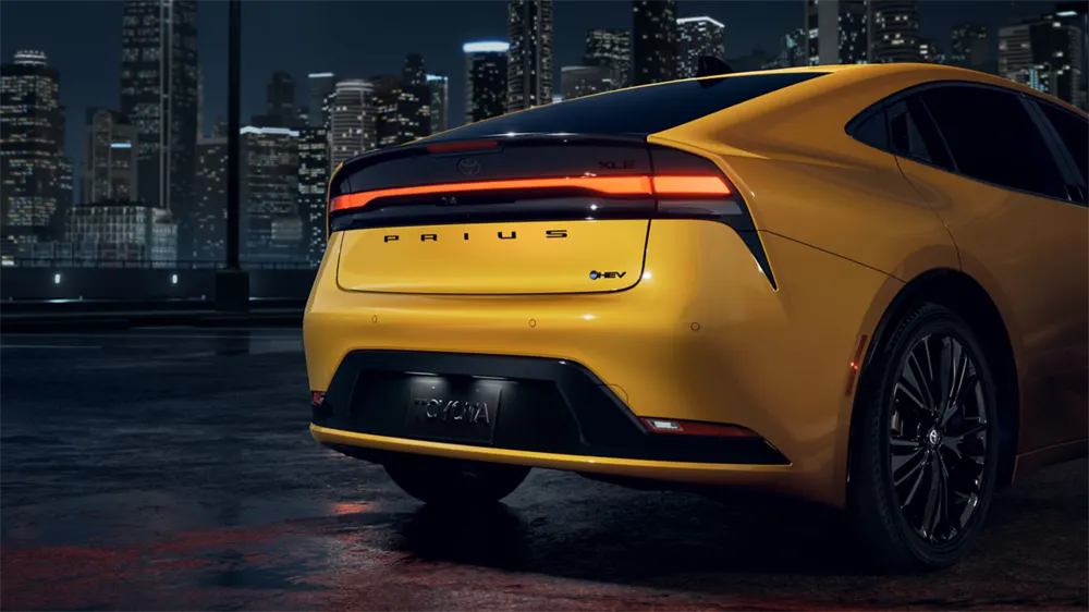 Rear bumper of the 2027 Toyota Prius