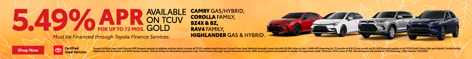 Certified Used Banner – Camry, Corolla, Rav4 | Priority Toyota Springfield