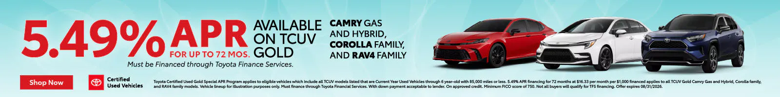 Certified Used Banner – Camry, Corolla, Rav4 | Priority Toyota Springfield