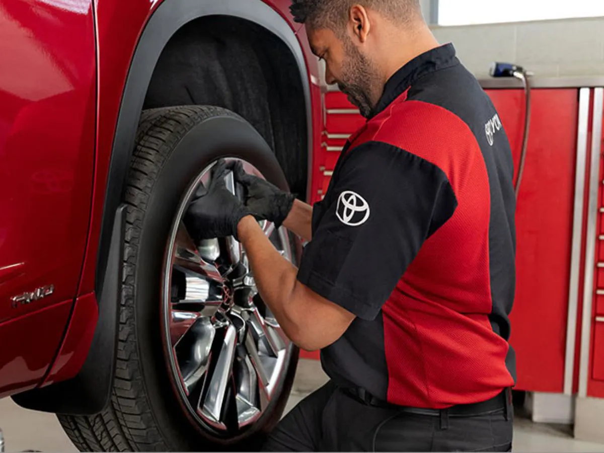 Tire change service