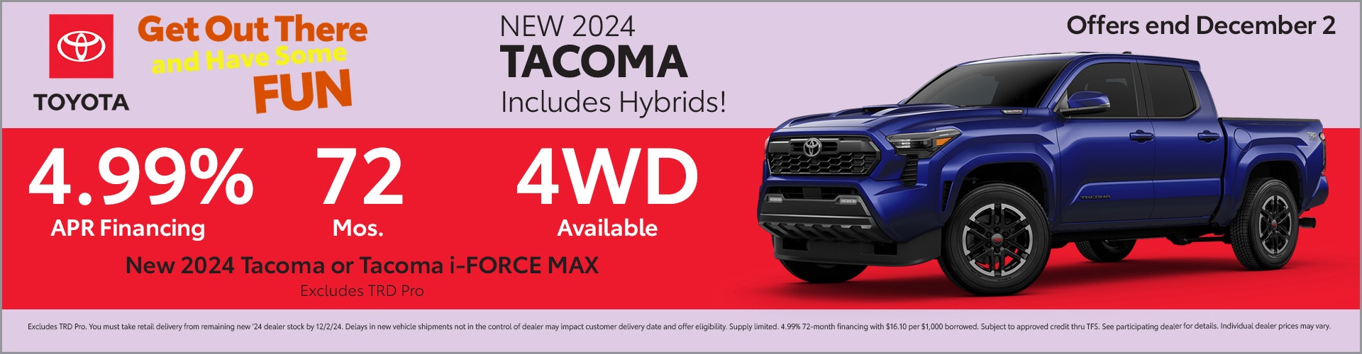 Toyota Tacoma Finance Offer