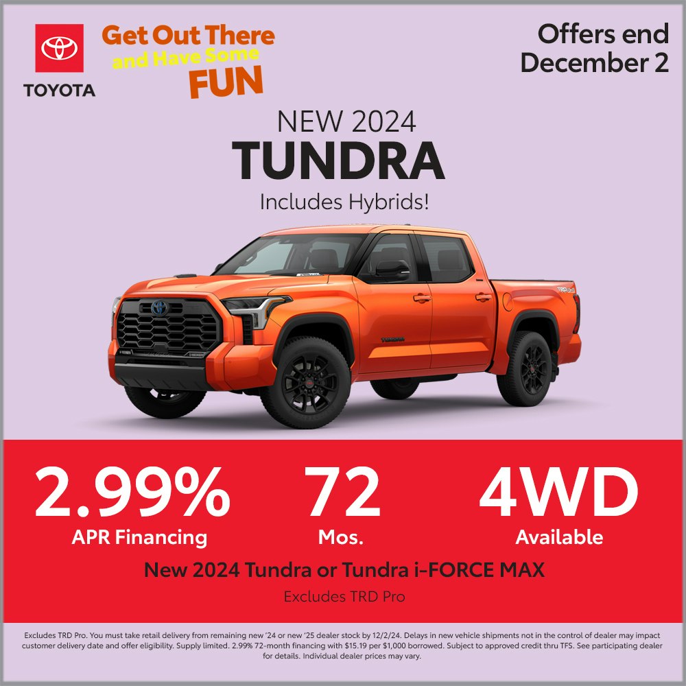 Toyota Tundra Finance Offer | Robinson Toyota 