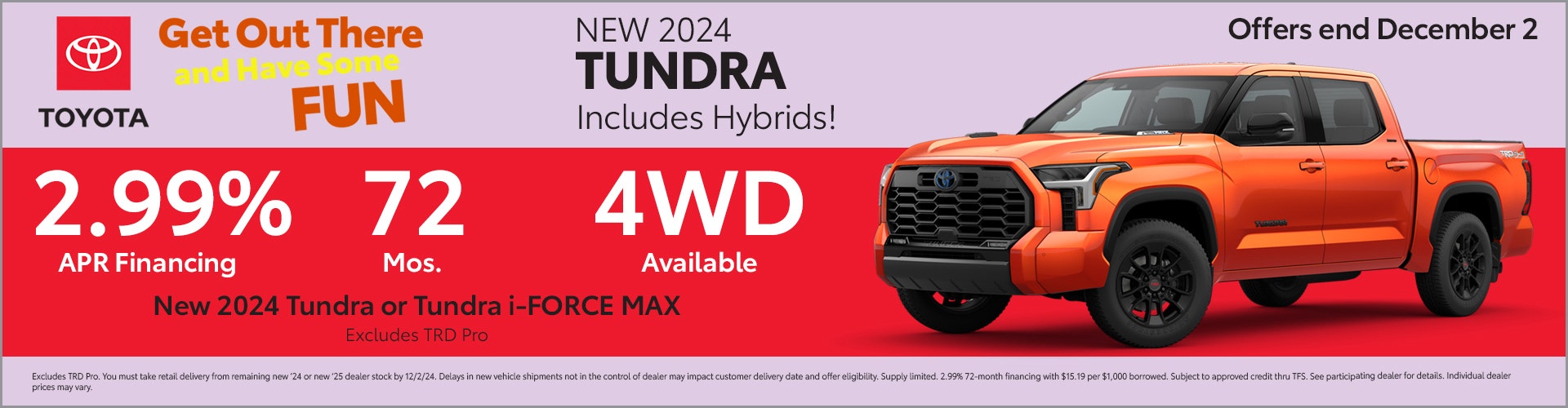 Toyota Tundra Finance Offer