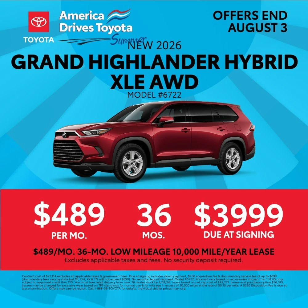 July 2026 CIN Grand Highlander Hybrid Lease