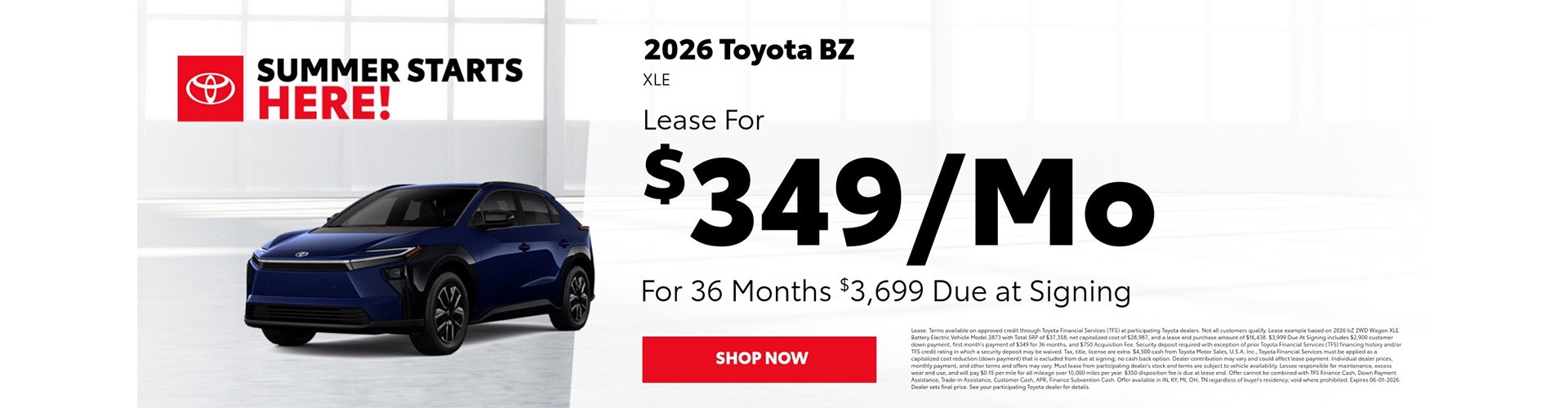 May Toyota BZ