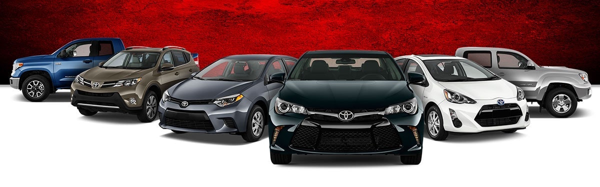 Used Toyota Model lineup