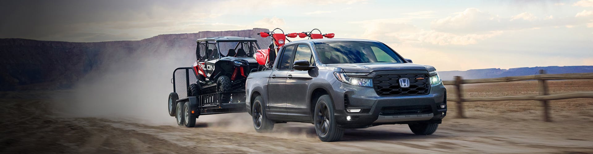 Honda Ridgeline Towing a Trailer