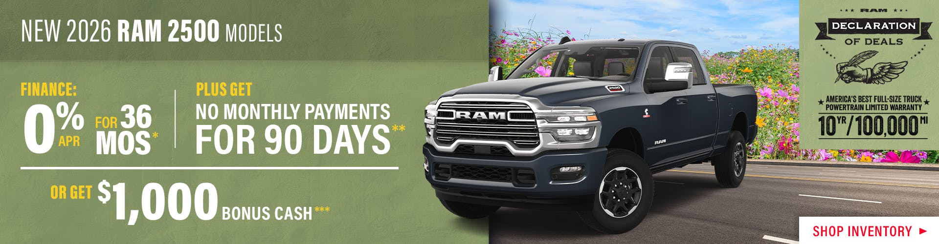 New 2026 RAM 2500 Models