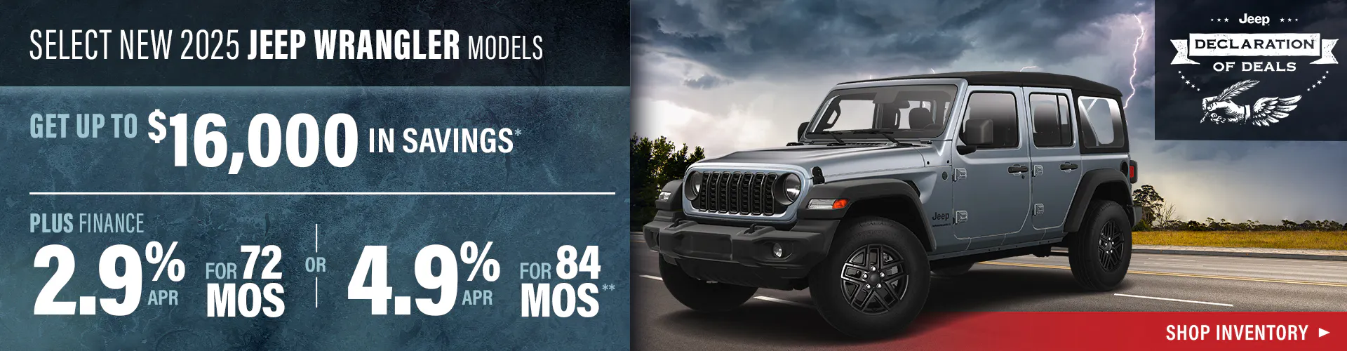 Select New 2025 Jeep Wrangler Models