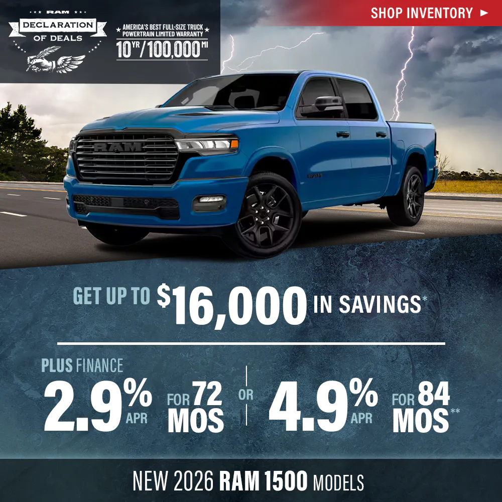 Select New 2026 RAM 1500 Models