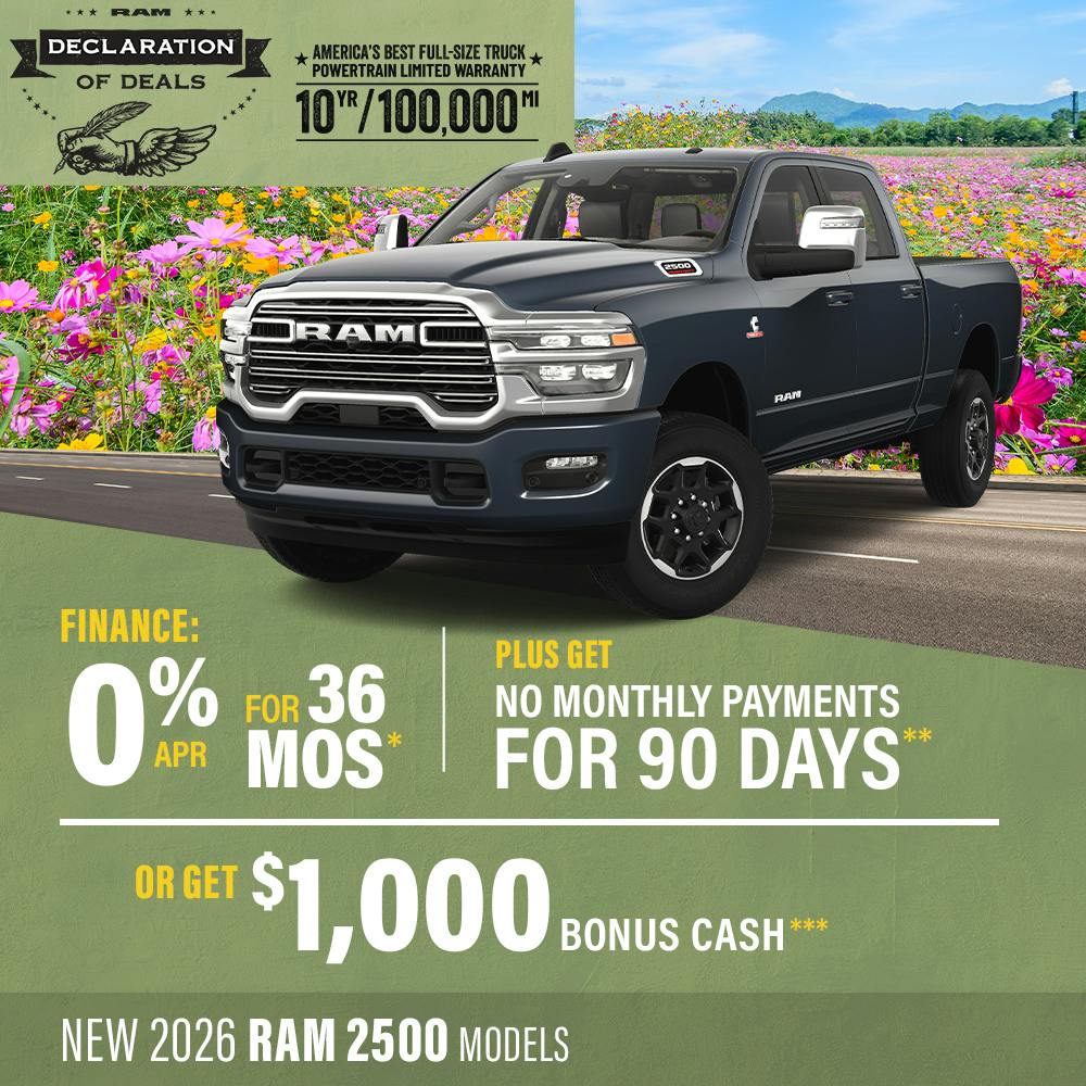 New 2026 RAM 2500 Models