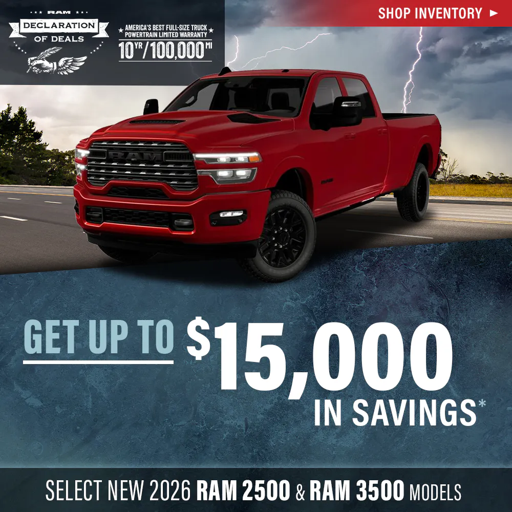 Select New 2026 RAM 2500 and 3500 Models