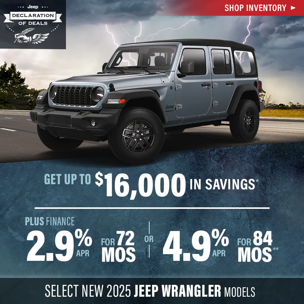 Select New 2025 Jeep Wrangler Models