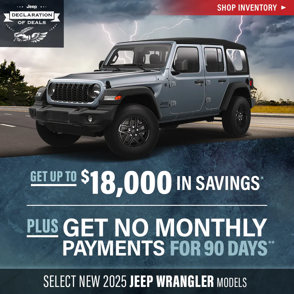 Select New 2025 Jeep Wrangler Models
