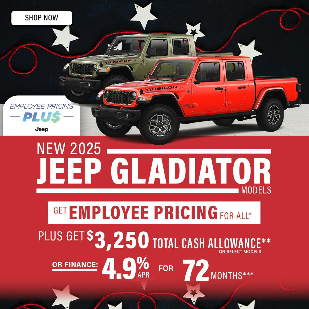 New 2025 Jeep Gladiator Models