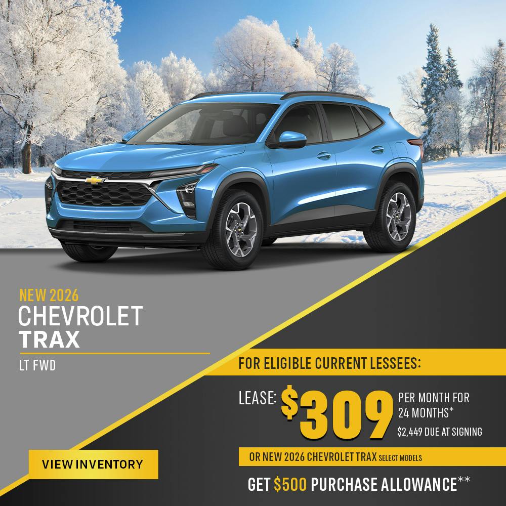 New 2026 Chevrolet Trax LT FWD OR New 2026 Chevrolet Trax Select Models
