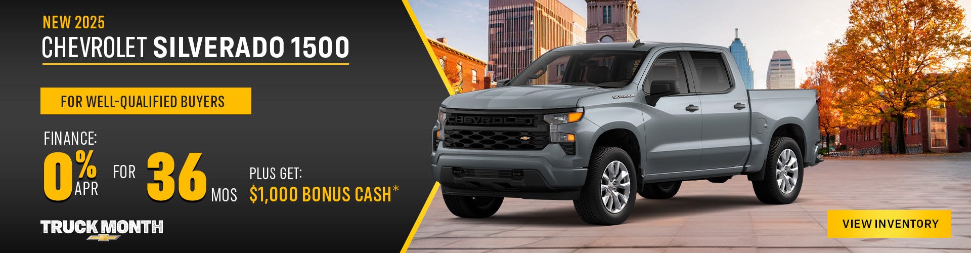 New Chevrolet Silverado 1500 0% APR