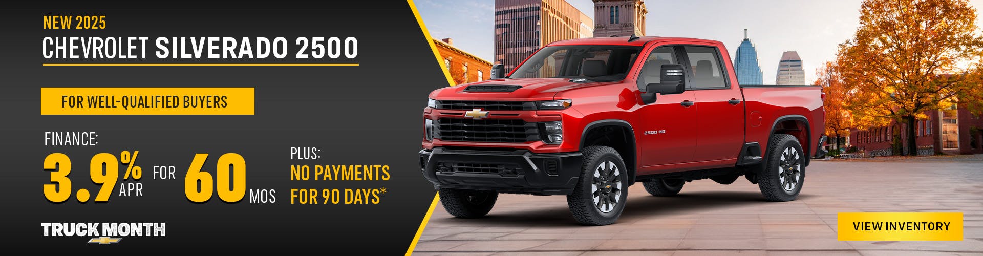 New 2025 Chevrolet Silverado 2500 – 3.9% APR