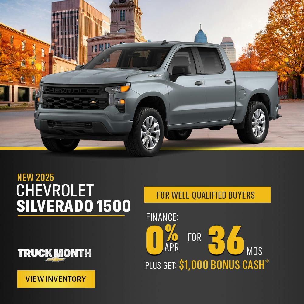 New Chevrolet Silverado 1500 0% APR