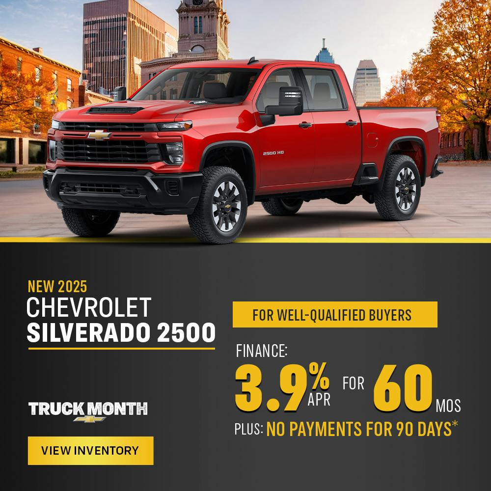 New 2025 Chevrolet Silverado 2500 – 3.9% APR