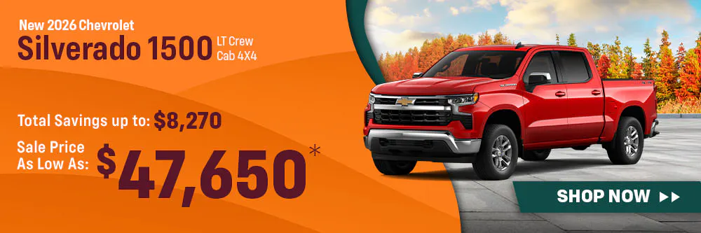 New 2026 Chevrolet Silverado 1500 LT Crew Cab 4X4 | Shottenkirk Chevrolet Quincy