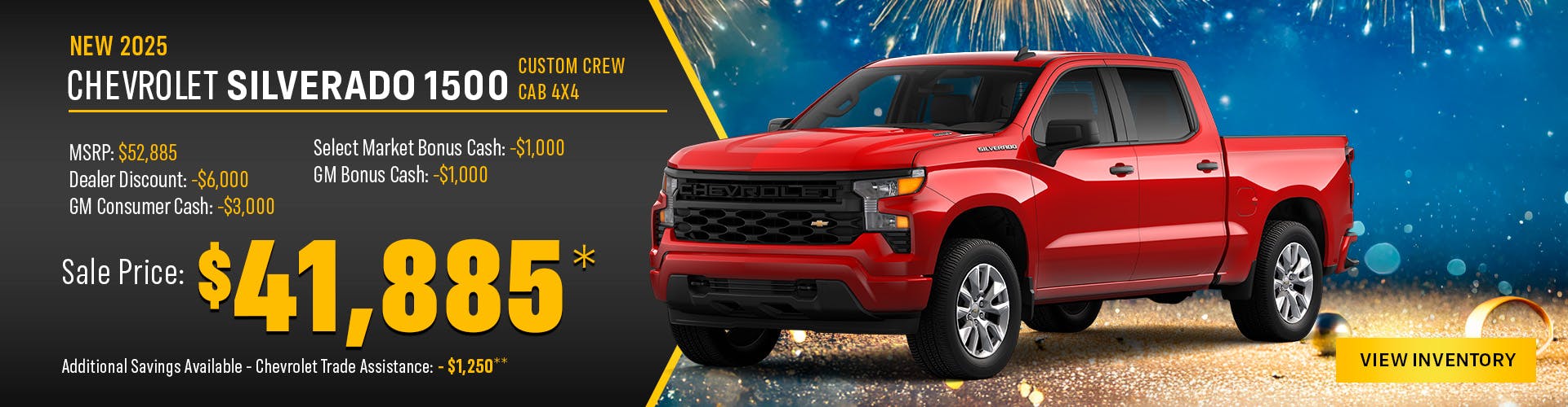 New 2025 Chevrolet Silverado 1500 Custom Crew Cab 4X4