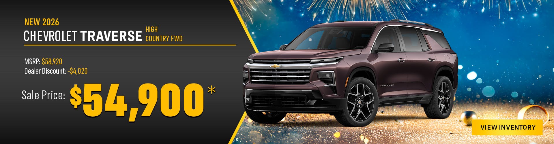 New 2026 Chevrolet Traverse High Country FWD