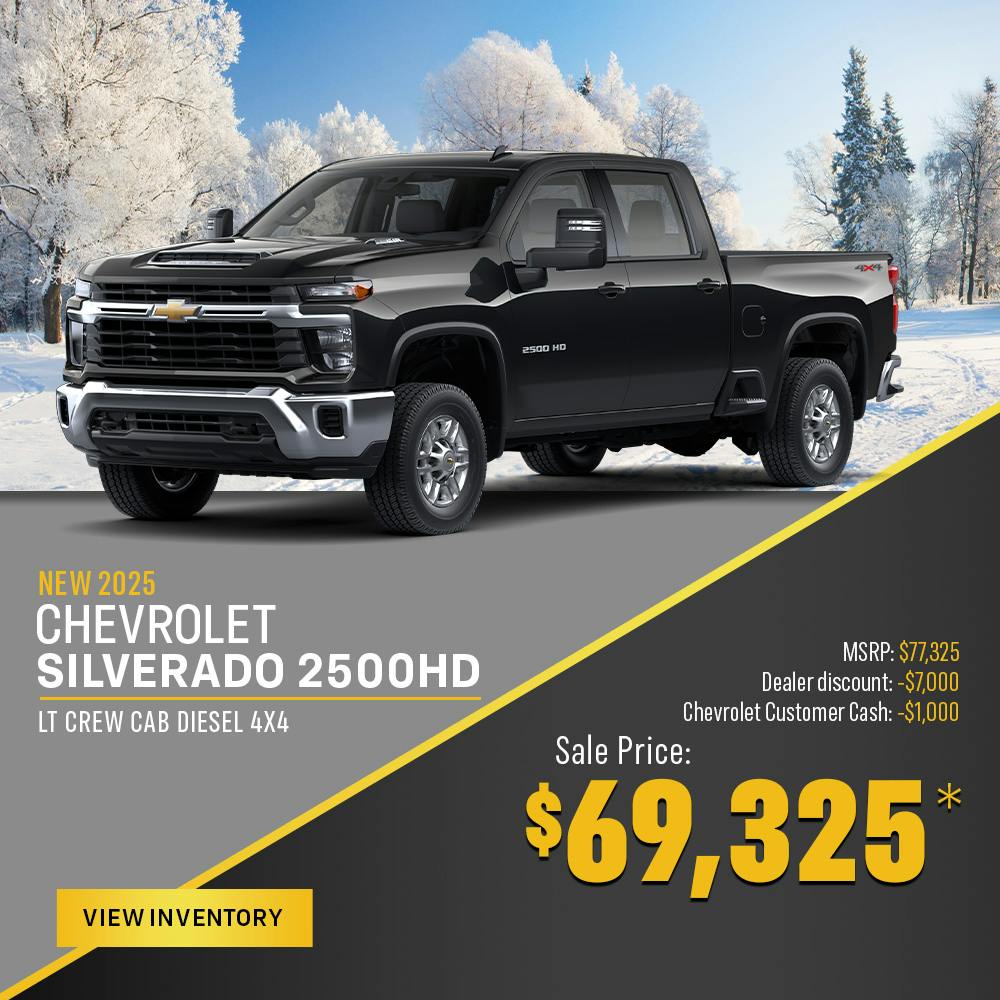 New 2025 Chevrolet Silverado 2500HD LT Crew Cab Diesel 4X4