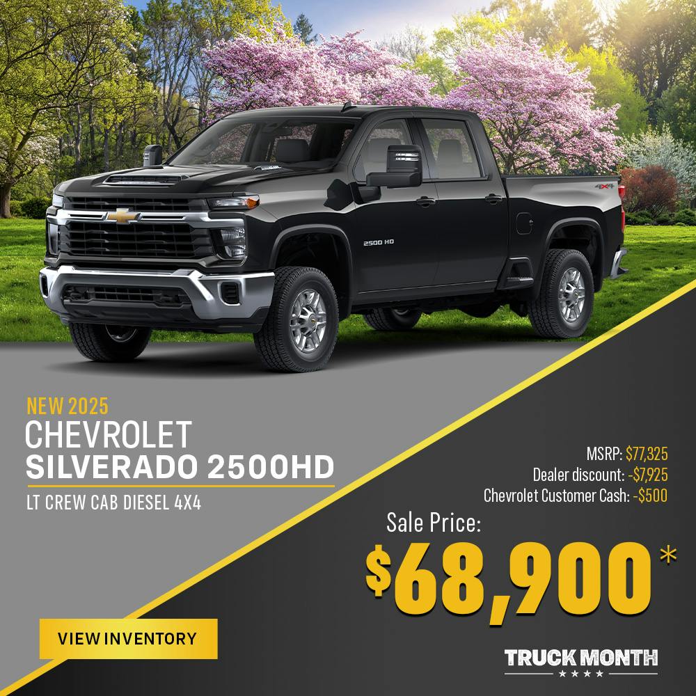 New 2025 Chevrolet Silverado 2500HD LT Crew Cab Diesel 4X4