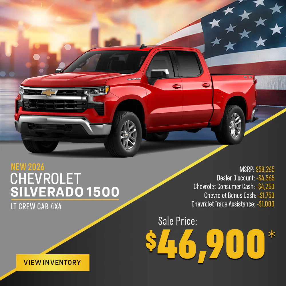 New 2026 Chevrolet Silverado 1500 LT Crew Cab 4X4