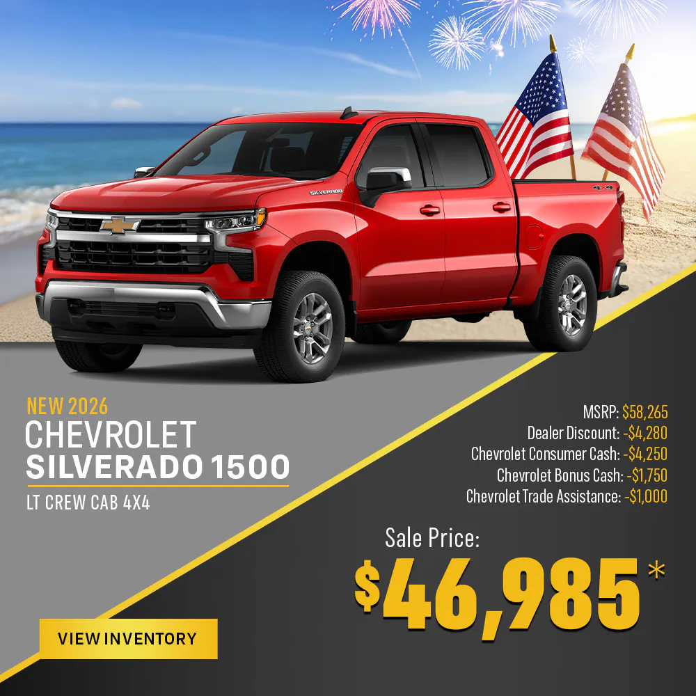 New 2026 Chevrolet Silverado 1500 LT Crew Cab 4X4