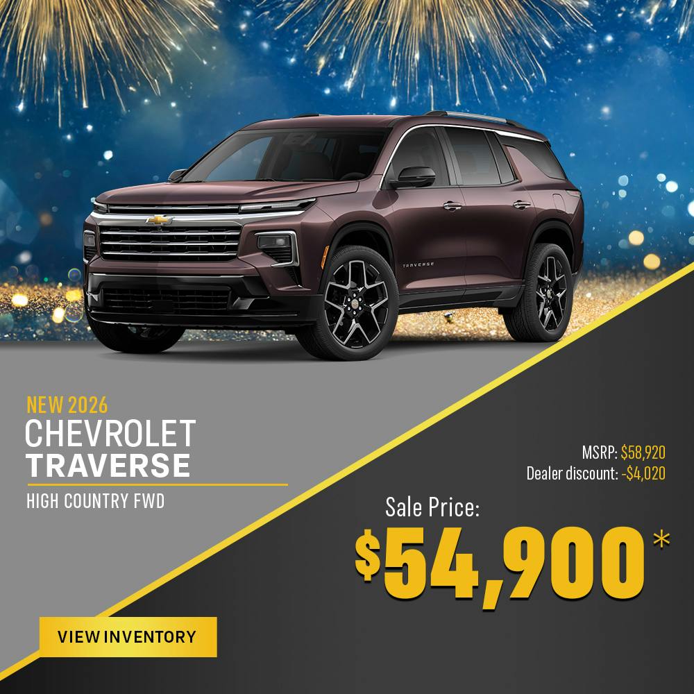 New 2026 Chevrolet Traverse High Country FWD