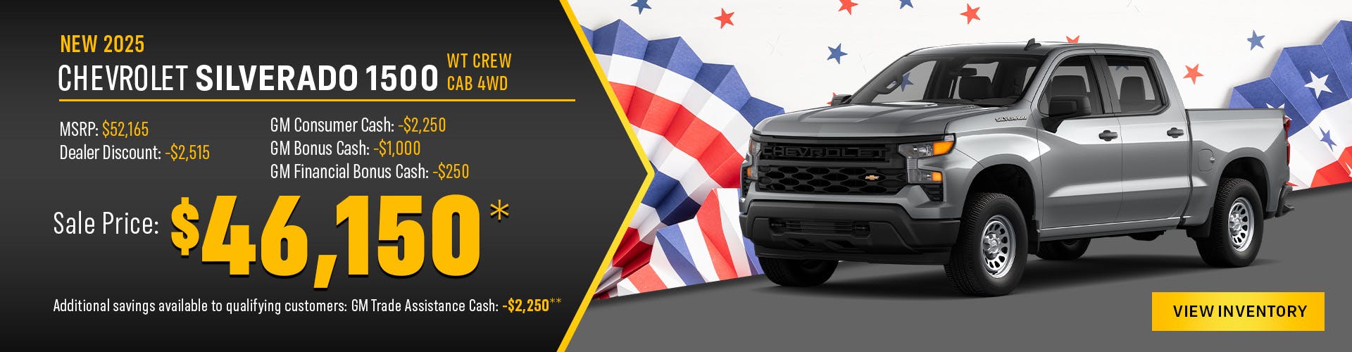New 2025 Chevrolet Silverado 1500 WT Crew Cab 4WD